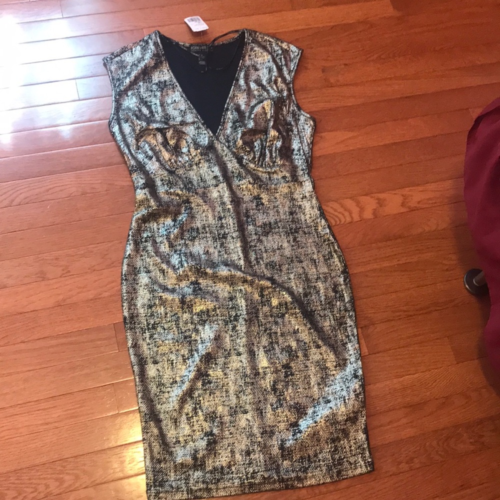 Black and gold New Years dress